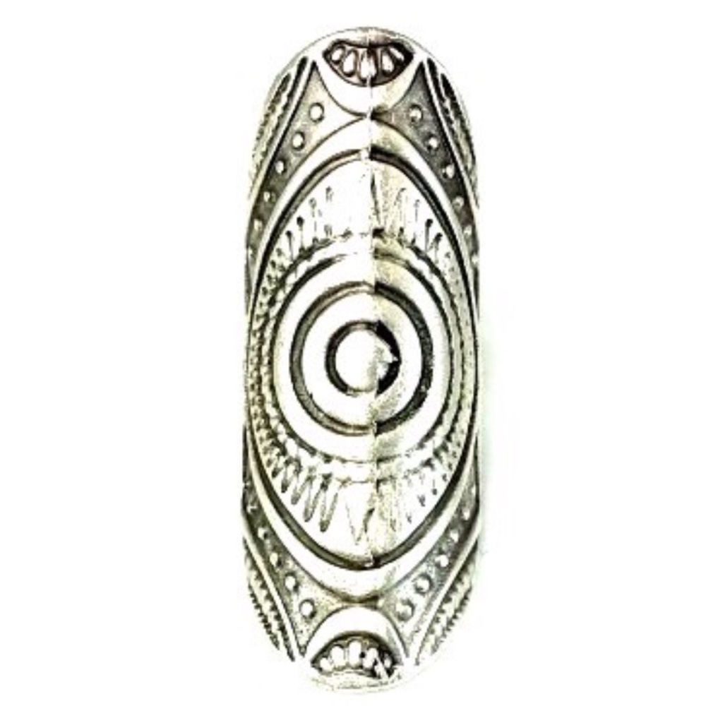 NATIVE RING Turkish Silver Bohemian Engraved Aztec
